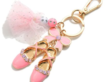 Judson & Co. - Gold Tone Ballet Shoe Key Fob (751473) Online Sale