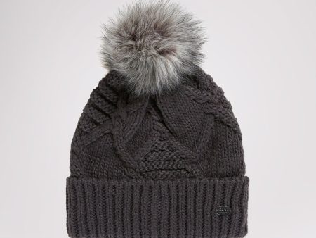 Assia Women s Aran Cable Knit Hat Online now