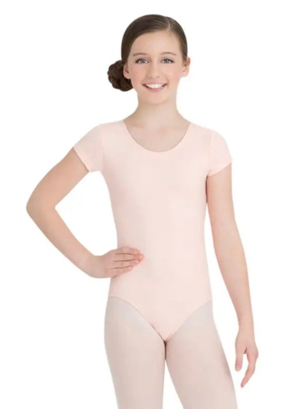 Capezio - Basic Short Sleeve Leotard - Child (TB132C) - Ballet Pink Sale