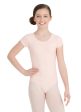 Capezio - Basic Short Sleeve Leotard - Child (TB132C) - Ballet Pink Sale