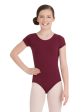 Capezio - Basic Short Sleeve Leotard - Child (TB132C) - Maroon Online now