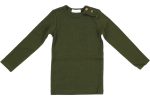 JayBee Ribbed T-shirt Long Sleeve Hunter Green Online now