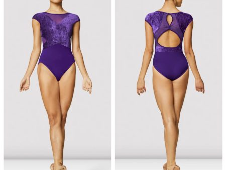 Bloch - Boat Neckline Cap Sleeve Leotard - Adult (L4122) - Amethyst Cheap