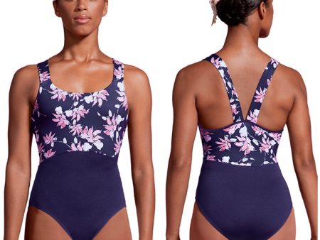 *Mirella - Print Wide Strap Camisole Leotard - Child Adult (M3096TM M3096LM) - Aubergine Final Sale Cheap