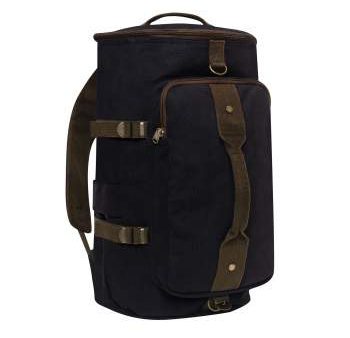 Rothco Convertible Canvas Duffle Backpack 19  Black Brown 2516 Online now