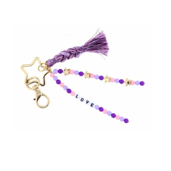 Jane Marie - Beaded Key Ring - Multicolor Fashion