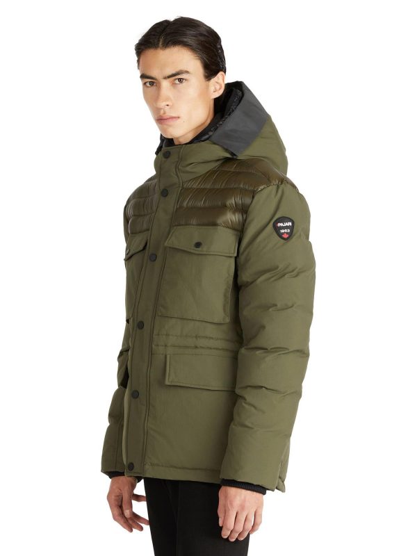 Mikkel Men s Mixed-Media Parka Fashion