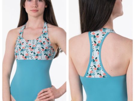 *Suffolk - Citrus Empire Halter Leotard - Child Adult (2412C 2412A) - Aqua (GSO) Online Hot Sale