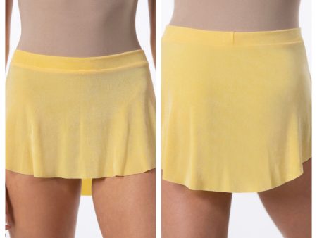 Suffolk - Pull On High Low Slinky Skirt - Child Adult (1006C 1006A) - Lemon (GSO) Online Sale