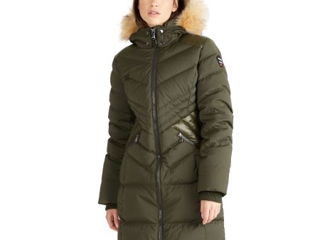 Countess Women s Puffer w  Faux Fur Trim Fashion