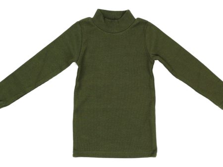 JayBee Ribbed Mockneck Hunter Green Supply