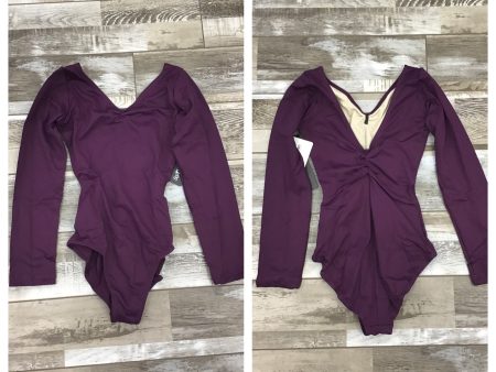 So Danca - Ruth Long Sleeve Leotard with Pinch Front and Low Back - Child (SL118) - Dark Purple (GSO) Online