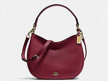 Coach Women s Mae Crossbody Glovetanned leather Bag LI Burgundy F54446 LIBUR Online Hot Sale