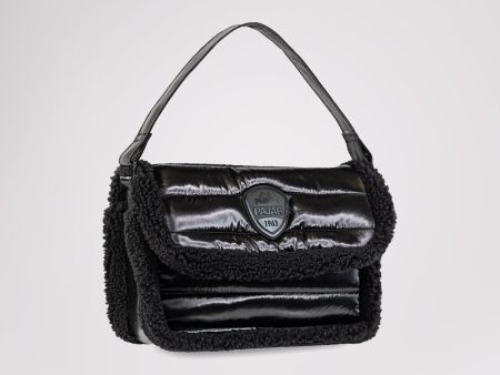 Shearling Puffy Shoulder Bag For Sale