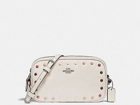 Coach Women s Crossbody Pouch With Rainbow Rivets SV Chalk F34315 SVHA Discount