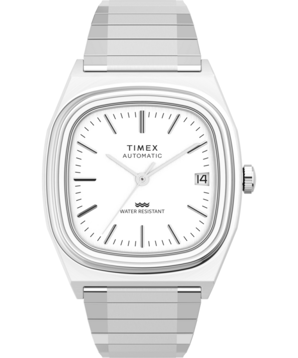 Timex Automatic 1983 E-Line Reissue 34mm Stainless Steel Expansion Band Watch Stainless Steel Stainless Steel TW2W70800VQ Hot on Sale