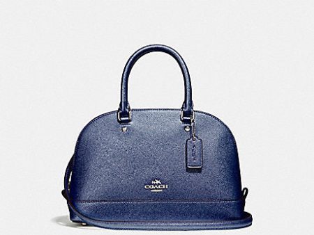 Coach Women s Mini Sierra Satchel SV Metallic Navy F22315 SVLBI Online Hot Sale