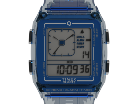 Timex LCA 35mm Resin Strap Watch Blue Blue TW2W45100VQ Online