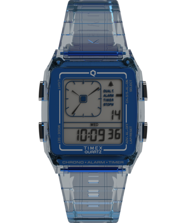 Timex LCA 35mm Resin Strap Watch Blue Blue TW2W45100VQ Online