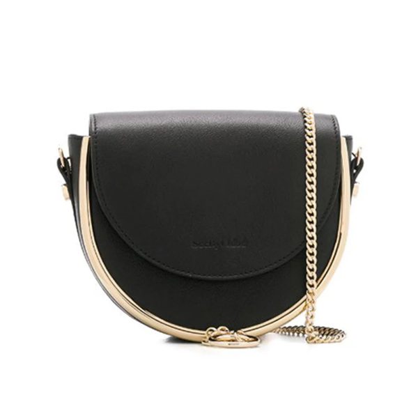 See by Chloé Mara Flap Crossbody Bag Black CHS20USA57388 001 Sale