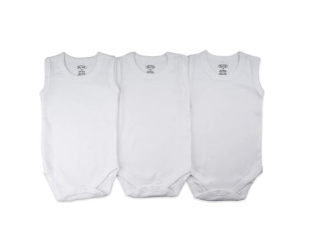 Big Oshi Sleeveless Bodysuit Pack of 3 Online Hot Sale