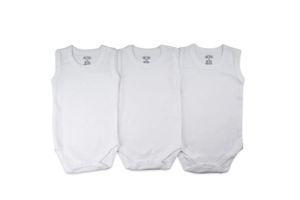 Big Oshi Sleeveless Bodysuit Pack of 3 Online Hot Sale