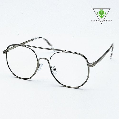 Laflorida Two Bridge Glasses Silver OHIO SLV Online Hot Sale