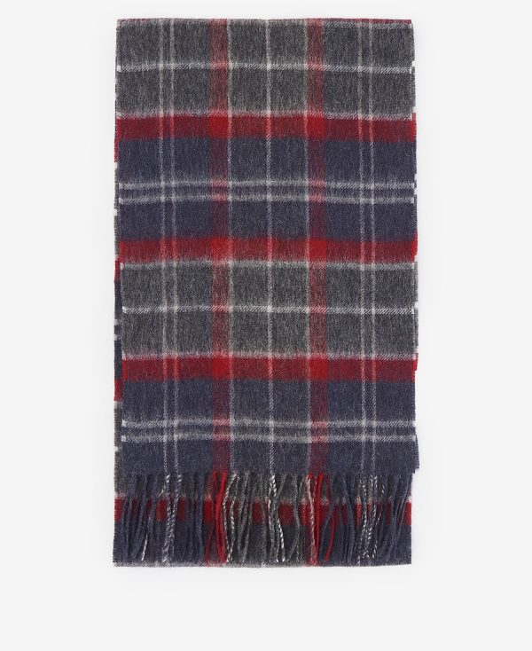 Barbor Tartan Scarf Blue Granite USC0002 TN27 Online Hot Sale