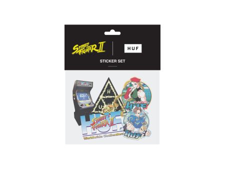 Huf Street Fighter Sticker Set Multi AC00549 Hot on Sale