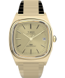 Timex Automatic 1983 E-Line 34mm Gold Tone Expansion Band Watch Stainless Steel Gold-Tone TW2Y07200VQ Hot on Sale