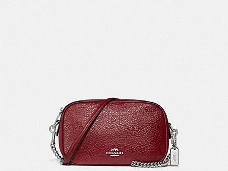 Coach Women s Crossbody Pebble Leather Pouch Sv Cy F31411 SVCY For Discount