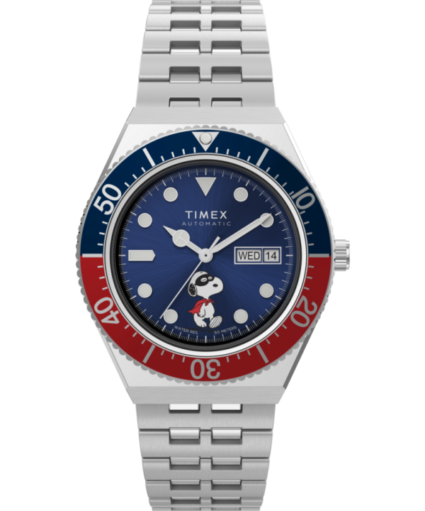 Timex M79 Automatic x Peanuts 40mm Stainless Steel Bracelet Watch Stainless Steel Stainless Steel TW2W475000Q Supply